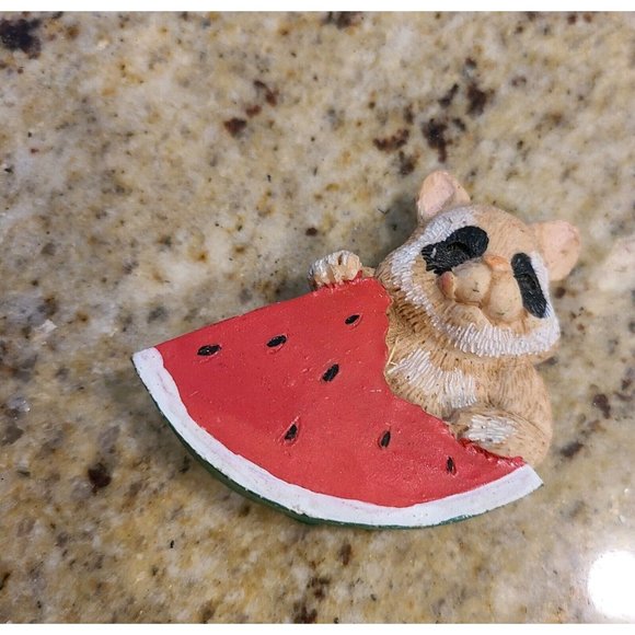 Accents Vintage Fridge Food Racoon Eating Watermelon Poshmark